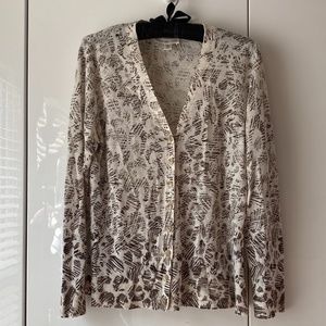 Coldwater Creek V Neck Cardigan Sweater M